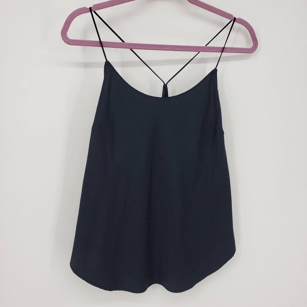 Victorias Secret Leopard Animal Print Satin Cami Tank Top L Camisole Black Sexy - Picture 3 of 11